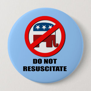 Resuscitate niet ronde button 4,0 cm