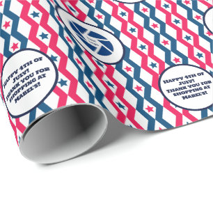 Retail Business 4 juli Diamond Logo Tekst Cadeaupapier