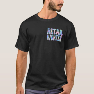 Retail Worker Groovy Terug naar School Schattigee T-shirt