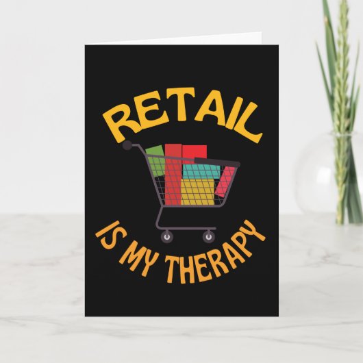 Retailtherapie is mijn therapie kaart (Voorkant)