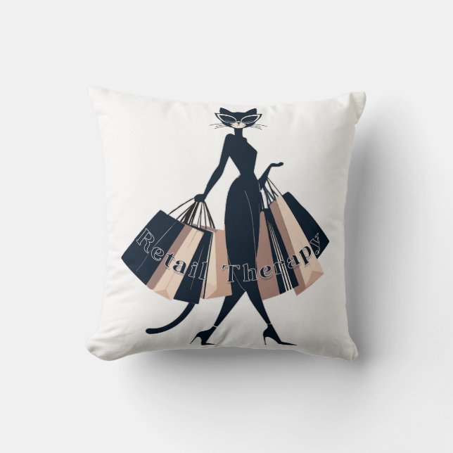 Retailtherapie Kussen (Voorkant)