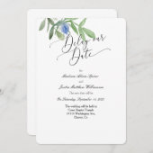 Retarder notre Faire-part de mariage de date (Devant / Derrière)