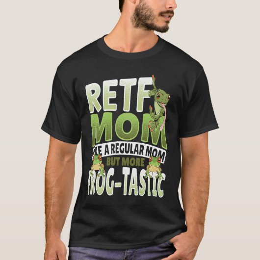 RETF Mom Red Eyed Tree Frog Mama T-shirt (Voorkant)
