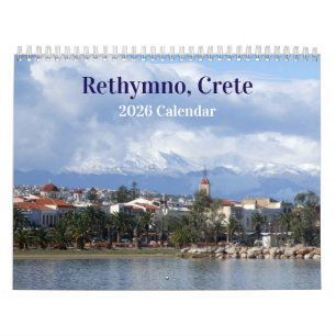 Rethymno Kreta Griekenland 2025 Kalender