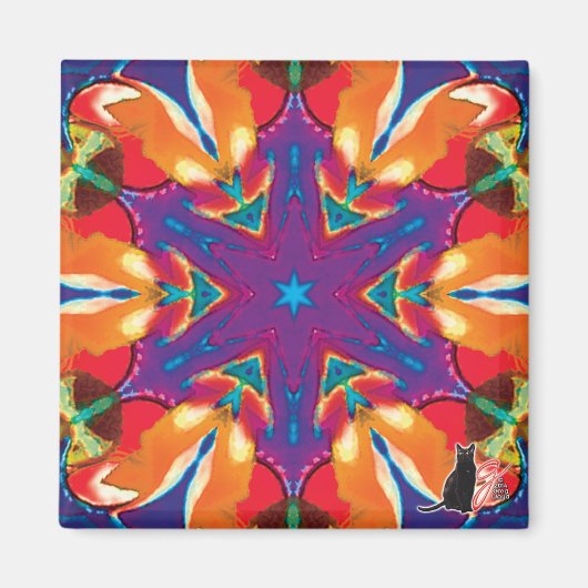 Reticule Kaleidoscope Magnet Magneet (Voorkant)