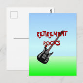 RETIMENT ROCKS, populair design Briefkaart (Voorkant / Achterkant)