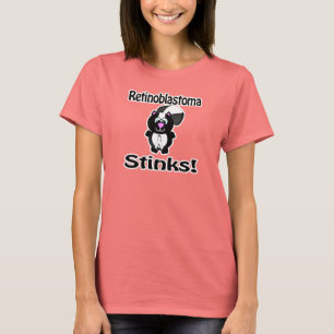 Retinoblastoma Stinks Skunk Awareness Design T-shirt