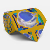 Retinoloog Mannen stropdas, Whimsical Retina Art Stropdas (Opgerold)