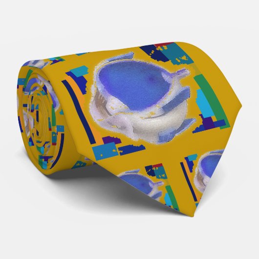 Retinoloog Mannen stropdas, Whimsical Retina Art Stropdas (Opgerold)