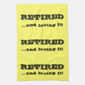 Retiré et l'aimer a customisé la serviette de (Vertical)