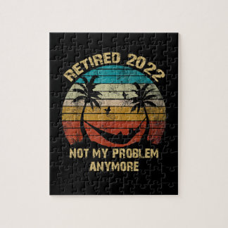 Retired 2022 Not My Problem Retivation On Beach Legpuzzel