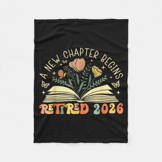 Retired 2026 A New Chapter Begins Retirement Teach Fleece Deken (Voorkant)