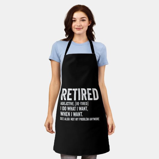 Retired Adjective Definition Not My Problem Anymor Schort (Gedragen)