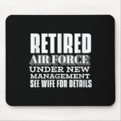 Retired Air Force Under New Management Retirement  Muismat (Voorkant)