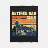 Retired And Proud Retirement Dad Club New Member Fleece Deken (Voorkant)