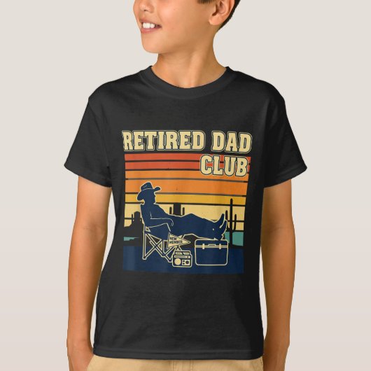 Retired And Proud Retirement Dad Club New Member T-shirt (Voorkant)