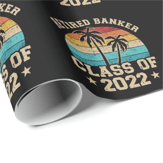 Retired banker class of 2022 Schrapping Cadeaupapier (Rol Hoek)
