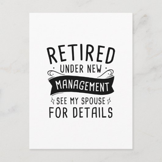 Retired Briefkaart (Voorkant)