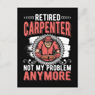Retired Carpenter Dad Craftsman Husband Briefkaart