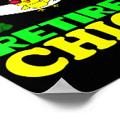 Retired Chick Humor Funny Retirement Party Gift Ne Poster (Hoek)