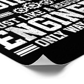 Retired Engineer Engineering Funny Saying Retireme Poster (Hoek)