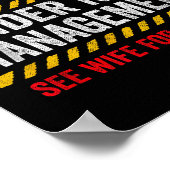 Retired Husband - Retirement Party - Funny Retirem Poster (Hoek)