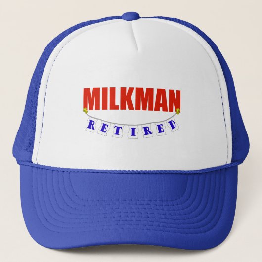 RETIRED MILKMAN TRUCKER PET (Voorkant)