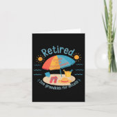 Retired New Management See Grandkids Funny Quote R Kaart (Voorkant)