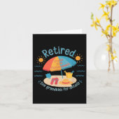 Retired New Management See Grandkids Funny Quote R Kaart (Gele Bloem)