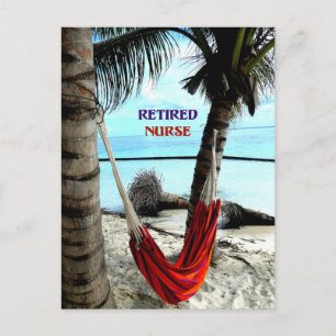Retired Nurse - Hammock at the Beach Briefkaart