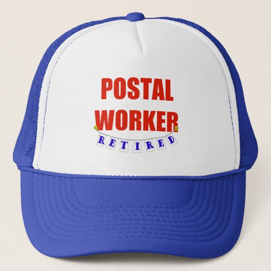 RETIRED POSTAL WORKER TRUCKER PET (Voorkant)