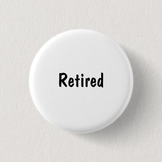 Retired Ronde Button 3,2 Cm (Voorkant)