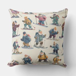 Retired Santa Claus North Pole Ski Club Kussen