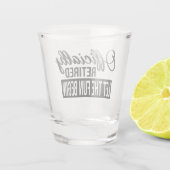 Retired Shot Glas (Achterkant)