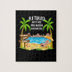 Retired Since 2022 Funny Retired by the Beach Legpuzzel