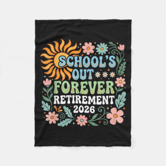 Retired Teacher 2026 Retired Life Teacher Fleece Deken