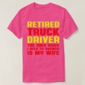 Retired Truck Driver Boss Trucker Retirement Gift T-shirt (Design voorkant)