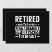 Retired Under New Management see Grandkids Aankondiging (Voorkant / Achterkant)