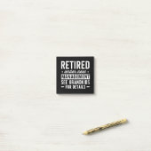 Retired Under New Management see Grandkids Post-it® Notes (Op bureau)