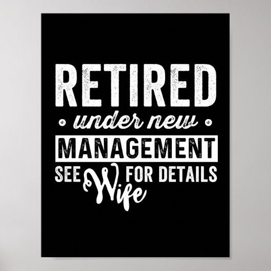 retired under new management see wife for details. poster (Voorkant)