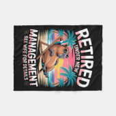 Retired Under New Management See Wife Funny Retire Fleece Deken (Voorkant (Horizontaal))