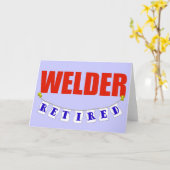 Retired Welder Kaart (Gele Bloem)