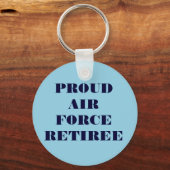 Retiree luchtmacht Sleutelhanger Proud (Voorkant)