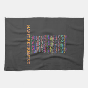 Retirement Anagram-handdoeken Theedoek