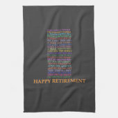 Retirement Anagram-handdoeken Theedoek (Verticaal)