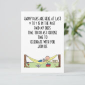 RETIREMENT BETEKENT DAT U MET U-INVITATIE BENUT KAART (Staand voorkant)