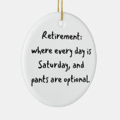 Retirement christmas keramisch ornament (Rechts)