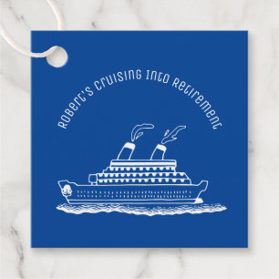 Retirement Cruise Ship Party Favor Bedankjes Labels