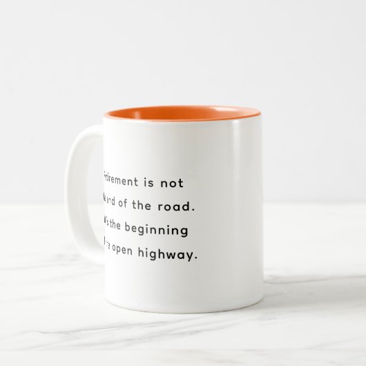 Retirement Funny & Inspirational Quotes Mug  (Devant gauche)