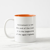 Retirement Funny & Inspirational Quotes Mug  (Gauche)